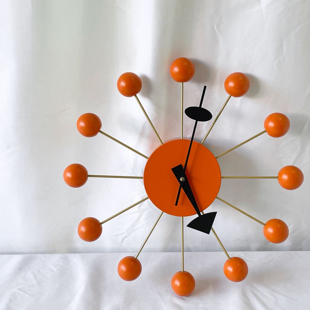 ヴィトラ vitra ボールクロック Ball Clock ウォールクロック オレンジ 掛け時計 ジョージネルソン George Nelson ミッドセンチュリー ◇