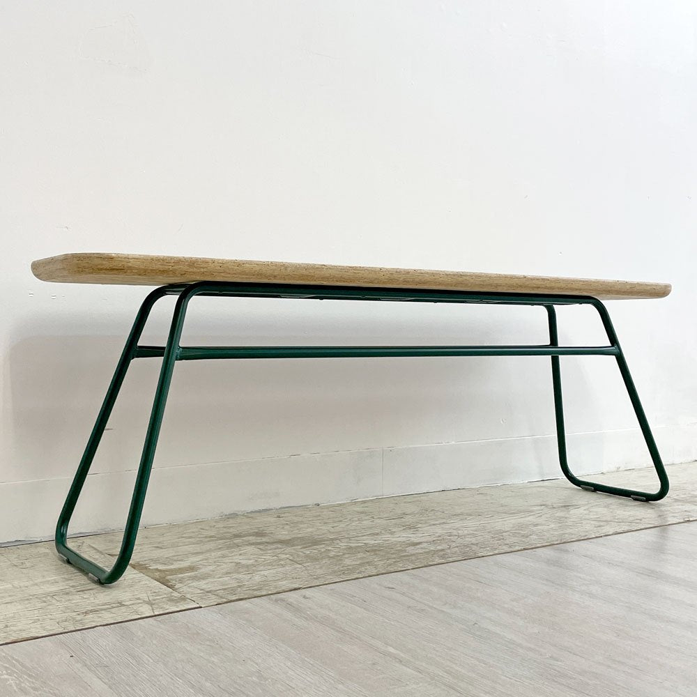 チー chii ベンチ ch02 OSB × スチール W120cm グリーン 小林幹也 インダストリアル シンプルモダン 定価￥41,800- ●