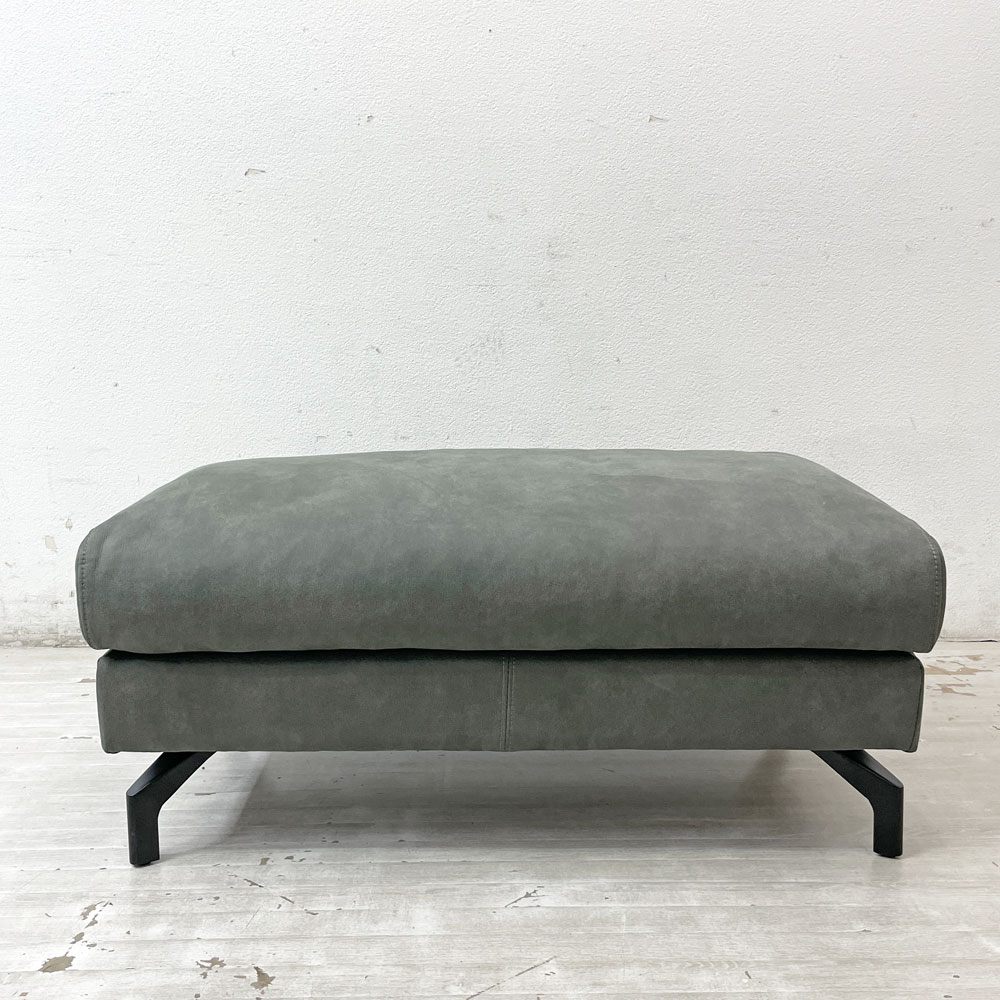 リラックスフォーム RELAX FORM グラシエーロ GLACIERO オットマン レザーテックス 関家具 展示品 w93cm ●