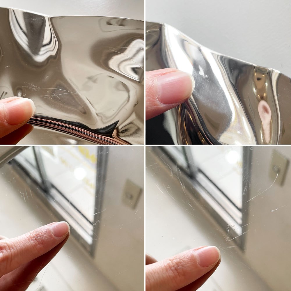 アレッシィ ALESSI フォワ Foix ラウンドトレイ Φ44cm ステンレス製 リュイス・クロテート Lluis Clotet イタリア 参考価格￥22,535- ◎