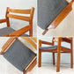 辻木工 TSUJI MOKKO チーク材 ダイニング アームチェア ファブリック張替済み ビンテージ vintage 北欧スタイル A ◎