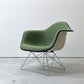 ハーマンミラー Herman Miller アームシェルチェア セカンド 2nd アプホルスター ファブリック グリーン系 キャッツクレイドル イームズ 新品張替済 C&R イームズ ミッドセンチュリー ●