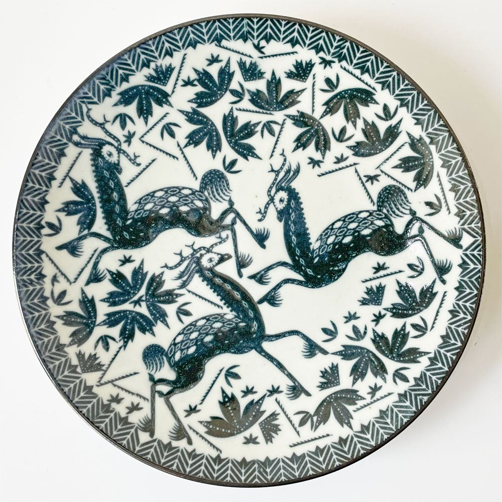 スコープ scope 六寸皿 印判鳥獣五画 5枚組 18cm クラウス・ハーパニエミ 東屋 ★