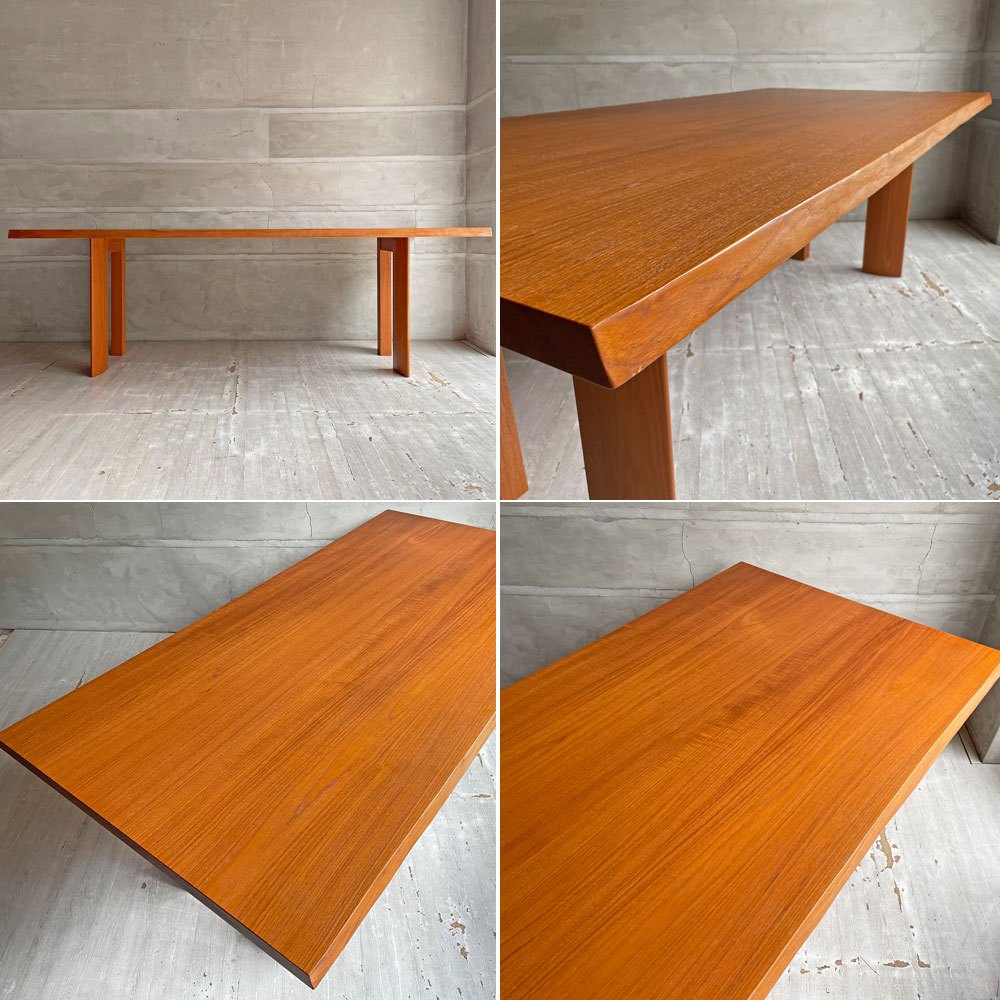 家具蔵 KAGURA ヴィンテージシリーズ VINTAGE チーク無垢材 ダイニングテーブル クラフト家具 国産家具 W200 希少 ♪