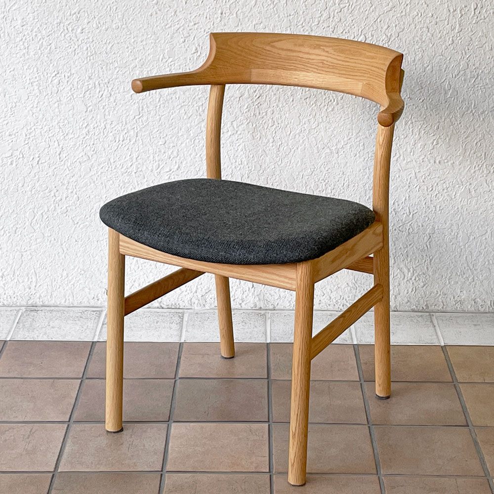 アクタス ACTUS スープ SOUP ダイニングチェア タイプC オーク材 オイル仕上げ ハーフアーム ファブリック 受注生産品 ◇