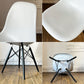 ハーマンミラー HermanMiller サイドシェルチェア ドゥエルレッグ DSW アルパイン × エボニー ポリプロピレン製 イームズ ミッドセンチュリー A ◎