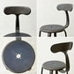 フェールトラヴァイユ FER TRAVAIL ニコルチェア NICOLLE Chair SH45cm ダイニングチェア スチール マットクリア仕上げ 別注モデル レザーパッド付 ネイビー インダストリアル フランス ●