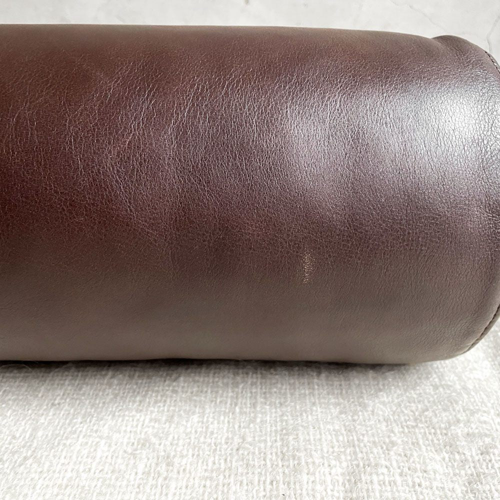 リーンロゼ ligne roset ロゼプラド ROSETPRADO ボルスタークッション レザー ブラウンカラー 本革 フェザー 参考定価￥58,300～ A