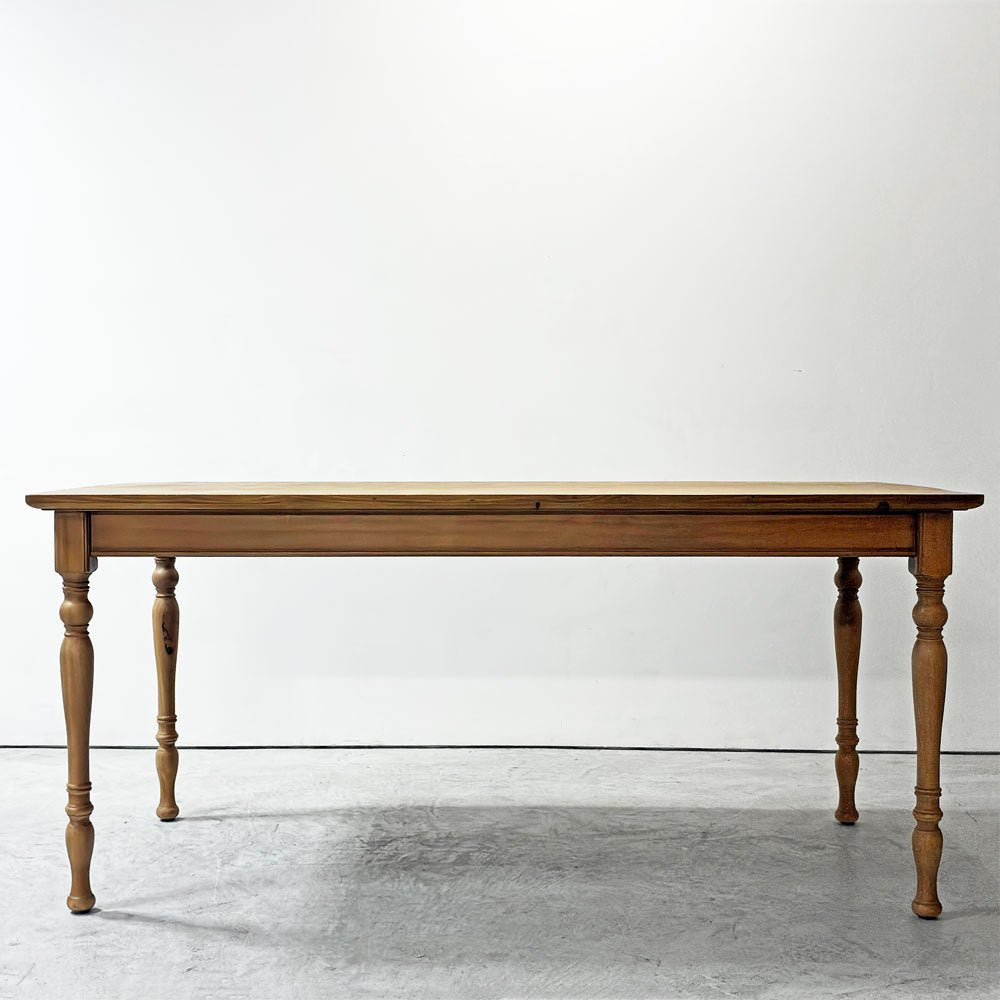 クラッシュゲート CRASH GATE ノットアンティークス Knot antiques キリン KIRIN ダイニングテーブル オーク材  W160cm アンティーク調 クラシカル 展示品 ●