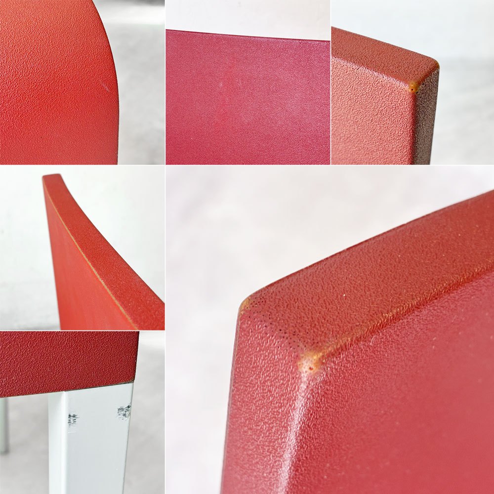 ヴィトラ vitra. ゼロスリー .03 ダイニングチェア スタッキングチェア マールテン・ヴァン・セーヴェレン Maarten Van Severen レッド A ★