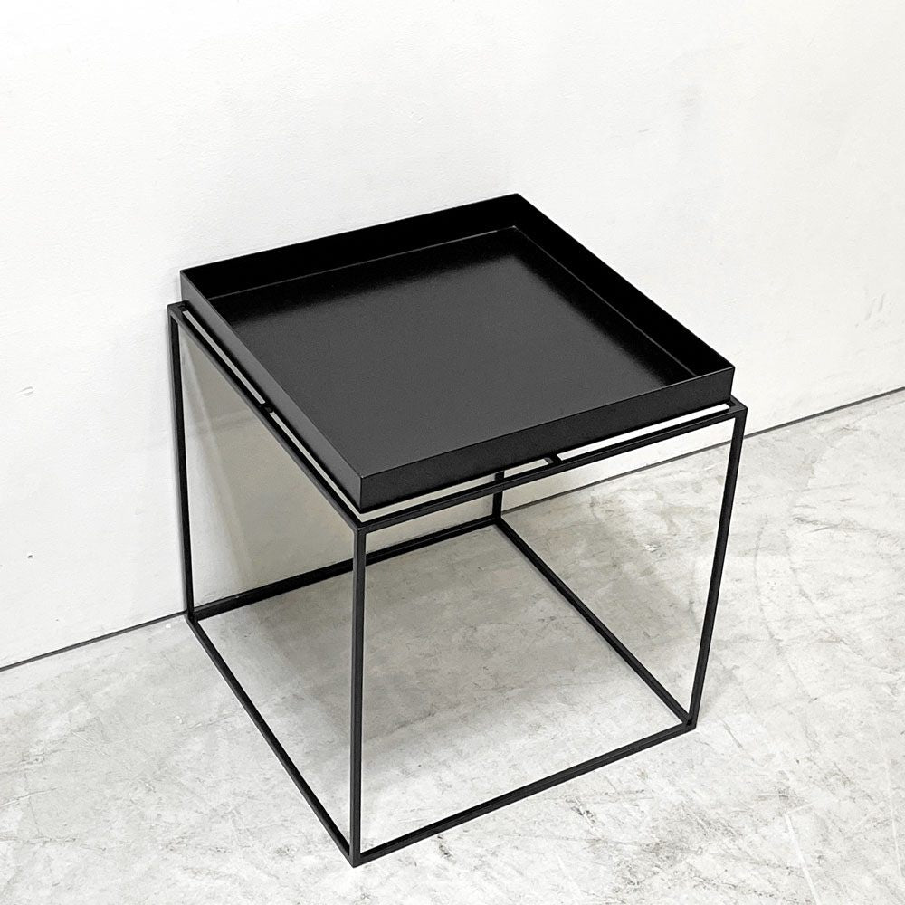 ヘイ HAY トレイテーブル Tray Table コーヒーテーブル センターテーブル Mサイズ ブラック W40cm スクエア 2Way 北欧 デンマーク モダン 定価￥42,900- D ●