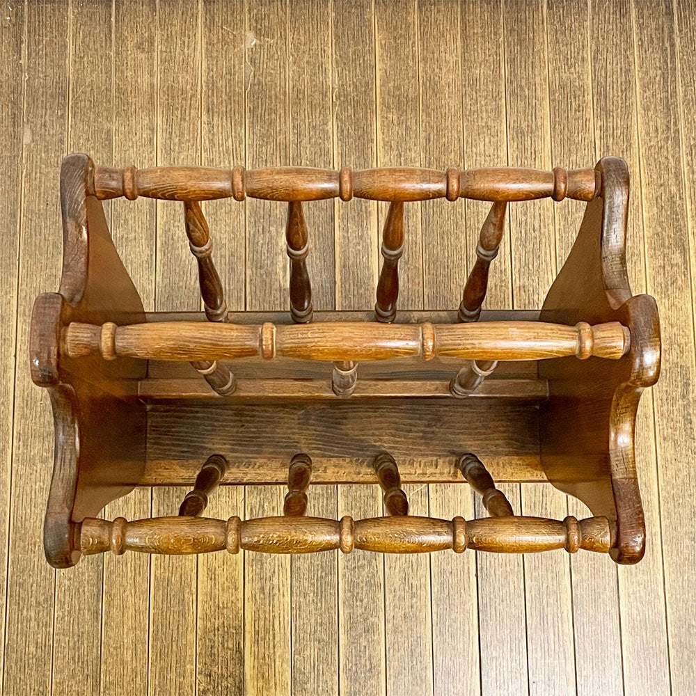 飛騨産業 HIDA 飛騨家具 キツツキマーク マガジンラック ビンテージ 昭和レトロ ◎