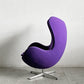 フリッツハンセン Fritz Hansen エッグチェア Egg chair ラウンジチェア ファブリック Kvadrat生地 パープル系 アルネ・ヤコブセン 参考定価￥1,185,800～ 〓
