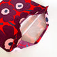 マリメッコ Marimekko ピエニウニッコ Pieni Unikko クッションカバー レッドべース ダークパープル マイヤ・イソラ 廃番カラー 50×50cm 北欧 ■