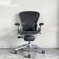 ハーマンミラー Herman Miller アーロンチェア Bサイズ ポスチャーフィット クラシックカーボンメッシュ ポリッシュドアルミベース ビル・スタンフ ＆ ドン・チャドウィック ■