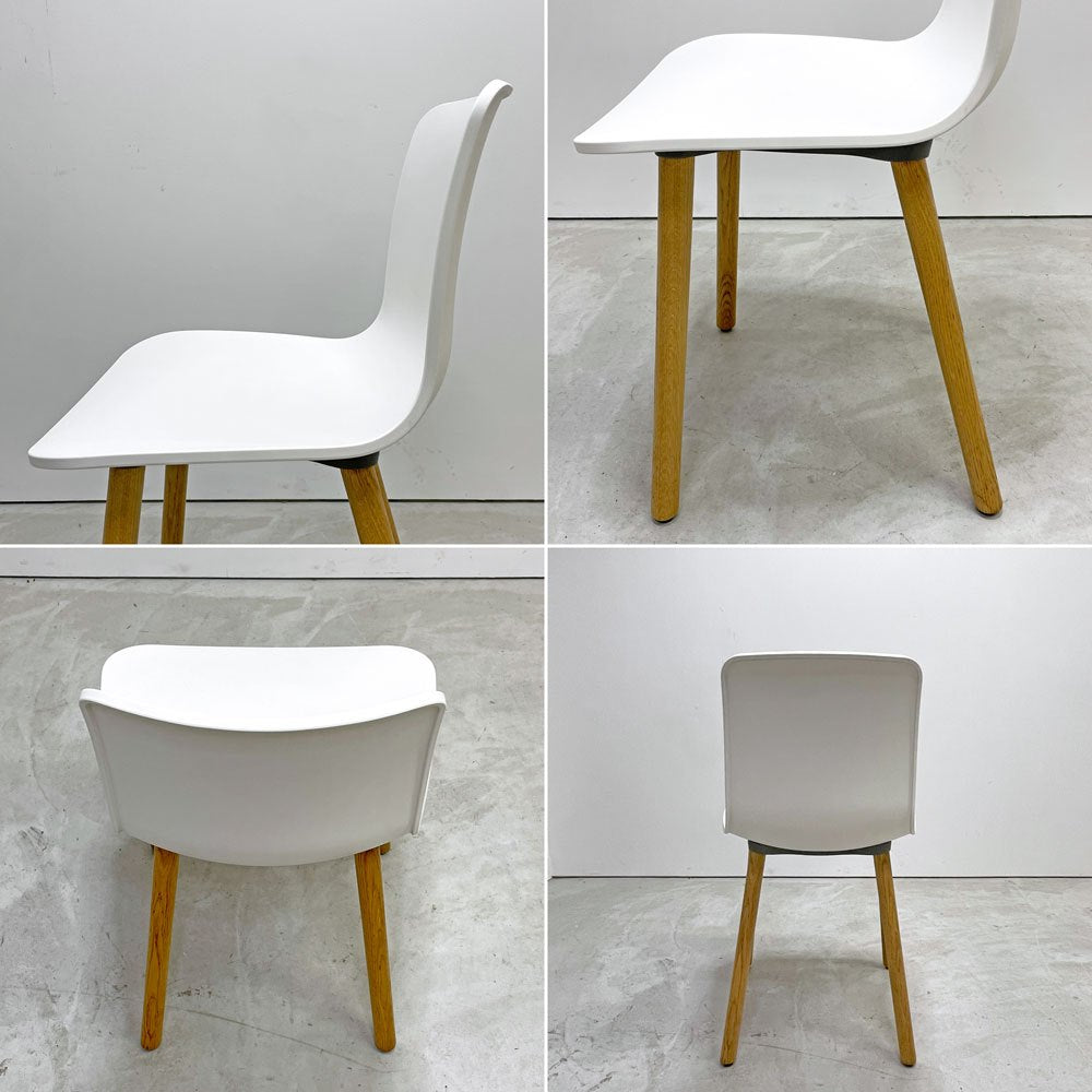 ヴィトラ vitra ハルウッド HAL WOOD サイドチェア ダイニングチェア ホワイト ナチュラルオーク ジャスパー・モリソン 定価￥78,100- A ●