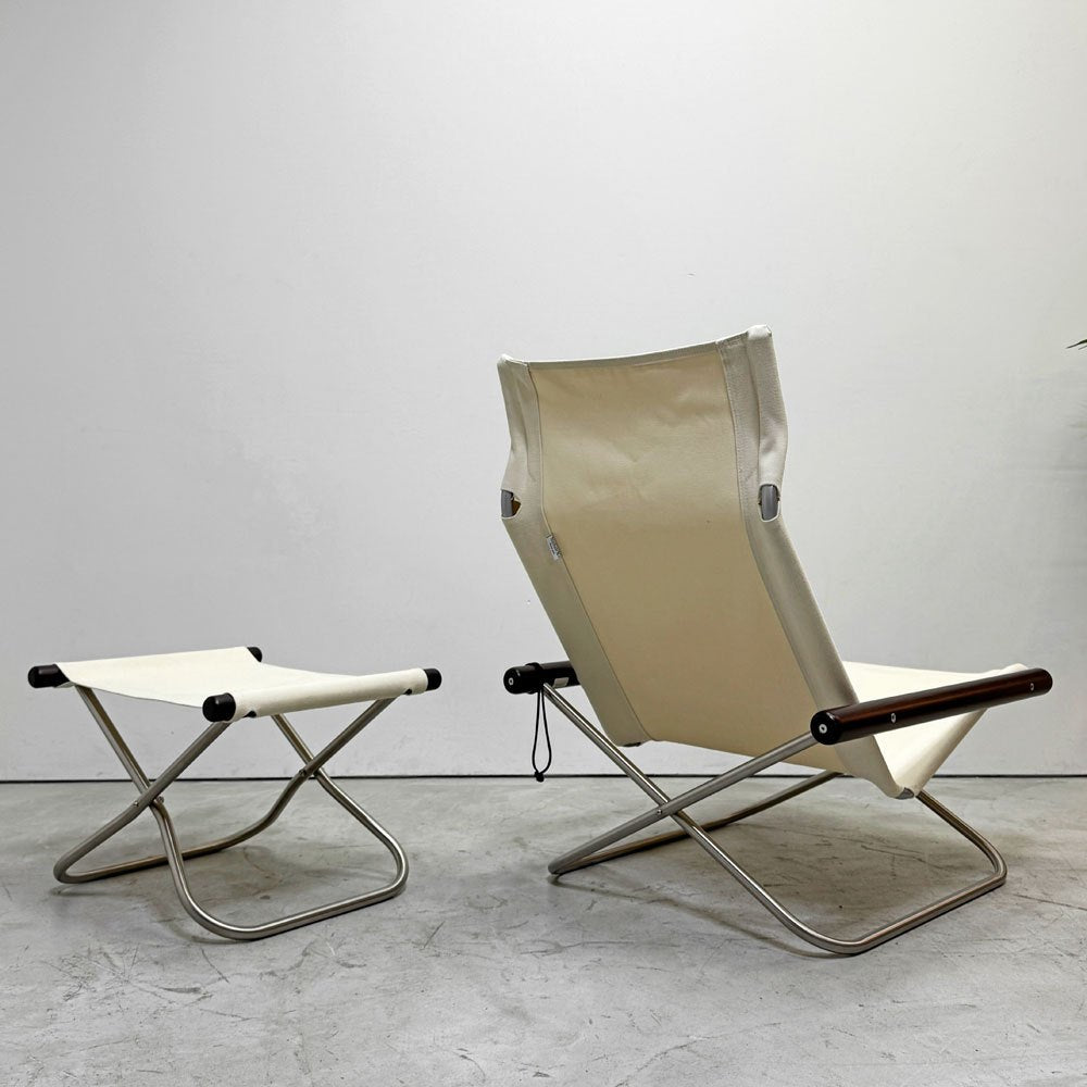 ニーチェア エックス NY chair X フォールディングチェア＋オットマン ロッキングチェア 折り畳み MoMA 新居猛 ●