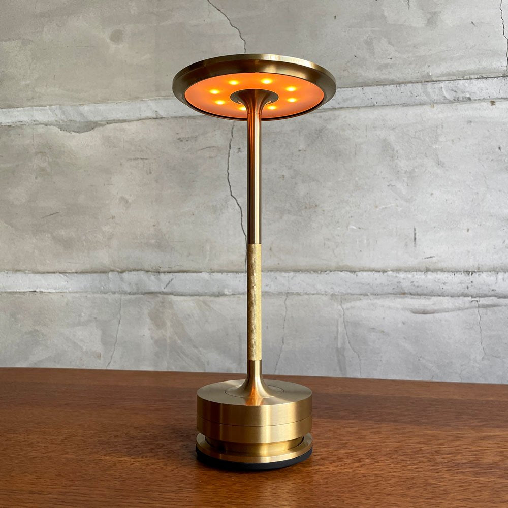 アンビエンテック Ambientec ターンプラス TURN ブラス 調光式 テーブルライト 真鍮カラー LED 充電式 説明書付 定価￥63,800- ♪