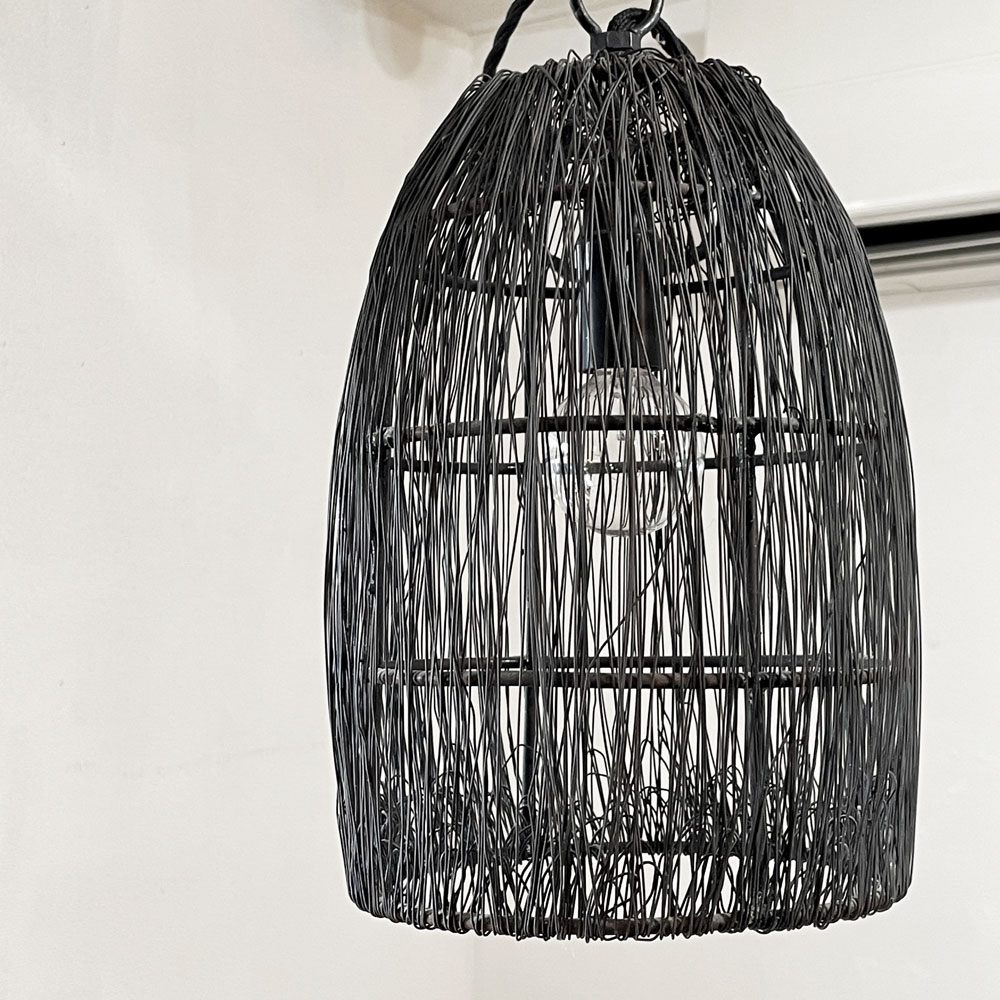 フランスビンテージ french vintage ワイヤーシェード ペンダントライト シャビーシック オルネドフォイユ購入品 ◎