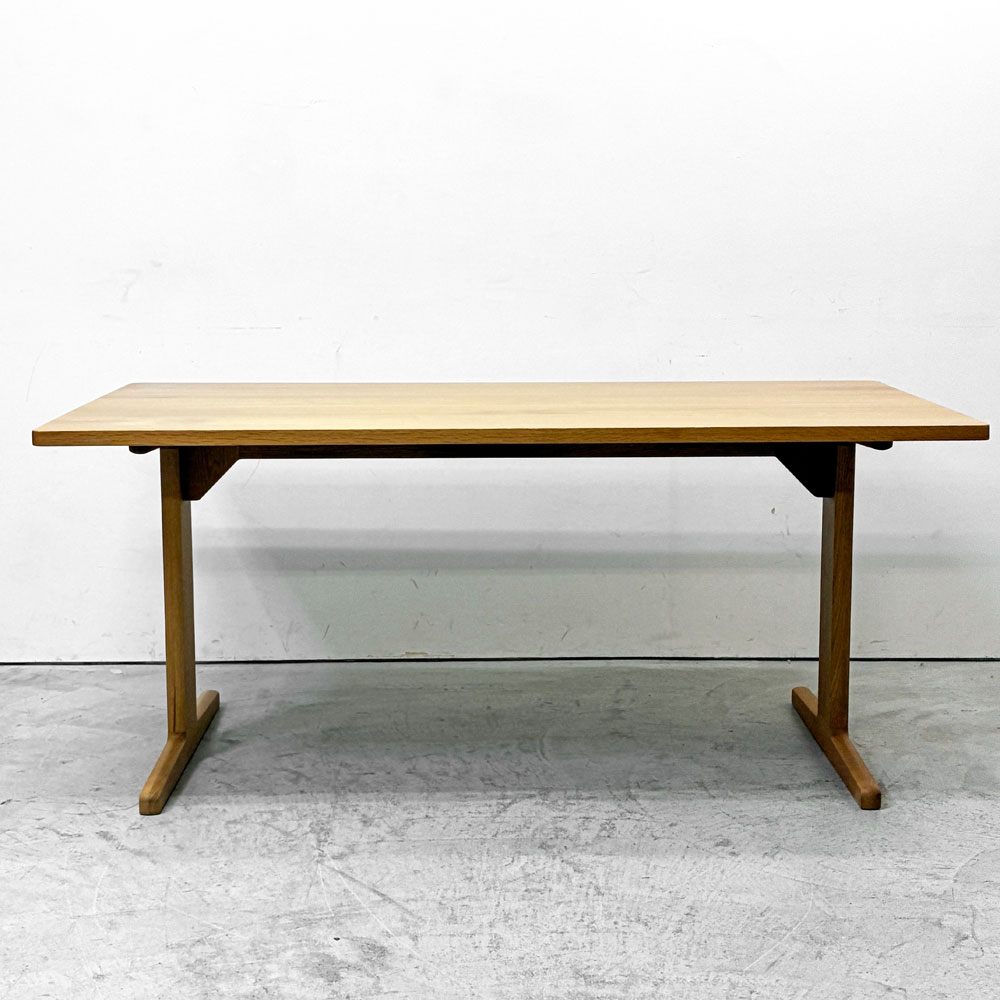 無印良品 MUJI 木製 リビングダイニング テーブル W150 × D80 × H65cm オーク無垢集成材 シンプル ナチュラルスタイル ●