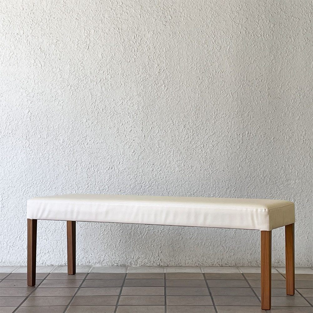 カリモク karimoku CU03 ダイニングベンチ W120cm ウォールナット 合成皮革 モダンデザイン ◇