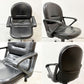 内田洋行 UCHIDA コアチェア CORE CHAIR デスクチェア オフィスチェア ブラックレザー キャスター付 説明書付 ●