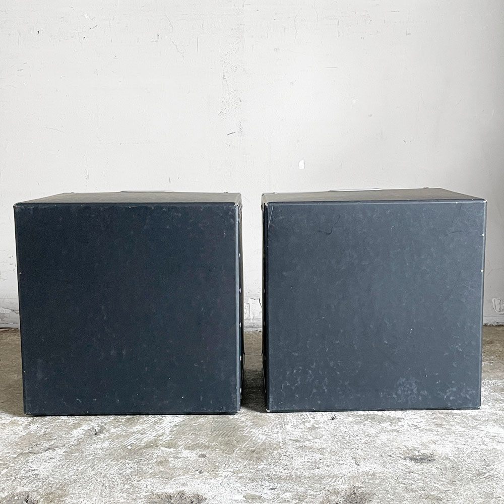 ユーエスエムハラー USMハラー USM Haller モジュラーファニチャー ブラック系 純正 パスコボックス W34×W34 2個セット A ■