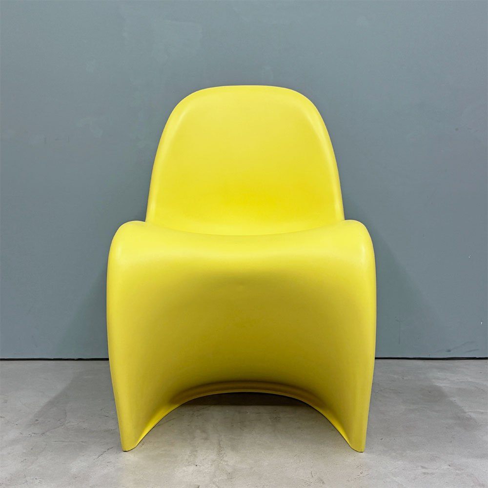ヴィトラ vitra パントンチェア ダイニングチェア スタッキングチェア イエロー ヴェルナー・パントン Panton ミッドセンチュリー スペースエイジ B ◎