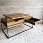 クラッシュゲート CRASH GATE イージーライフ Easy Life ロージー ROSY コーヒーテーブル ローテーブル リフトアップテーブル オーク材 スチール脚 定価¥71,500- ♪