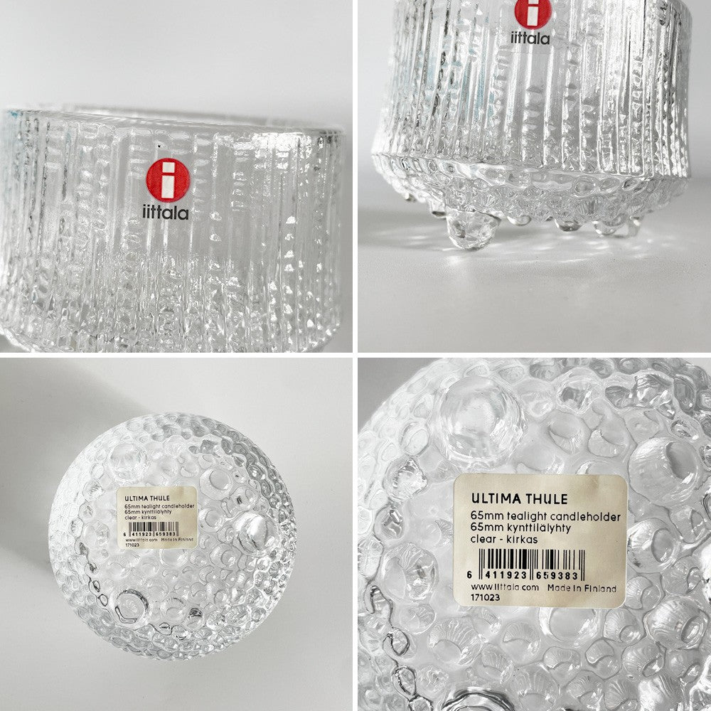 イッタラ iittala ウルティマツーレ Ultima Thule キャンドルホルダー タピオ・ヴィルカラ Tapio Wirkkala フィンランド 北欧雑貨 ビンテージ 箱付 ■