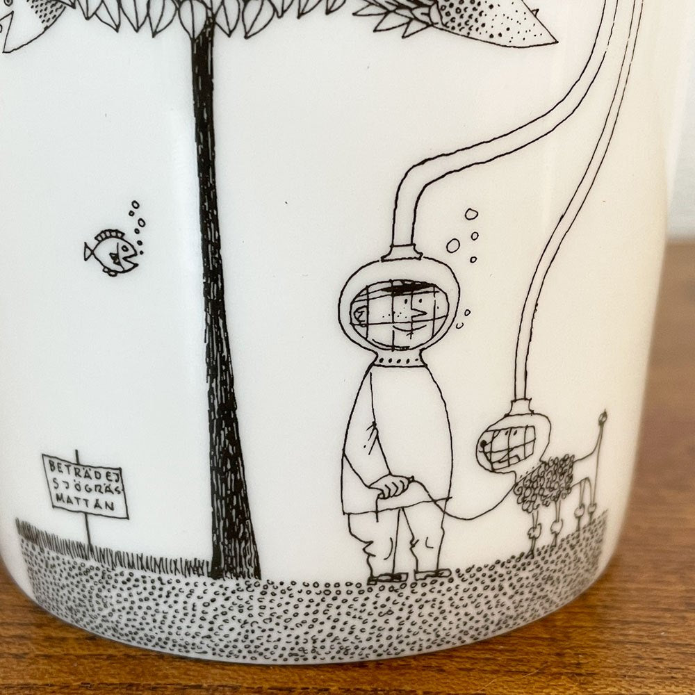 スカンジウム SKANDIUM マグカップ アンダーウォーター Underwater スティグ・リンドベリ Stig Lindberg 廃番 A ◎