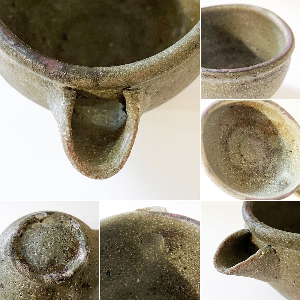 小野哲平 Teppei Ono 薪窯 櫛目片口 中 H7.5cm 現代作家 定価￥12,100- ◎