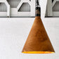 ダリールズ Dareels コーンウッドハンギングランプ CONE WOOD HANGING LAMP チーク古材 × スチール ペンダントライト 円錐 ◇
