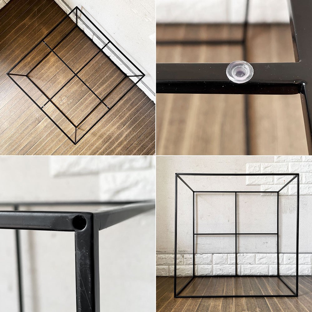 ヘイ HAY トレイテーブル TRAY TABLE COFFEE SIDE TABLE コーヒーサイドテーブル センターテーブル ブラック スクエア W60cm デンマーク 北欧家具 定価￥52,800- ◎