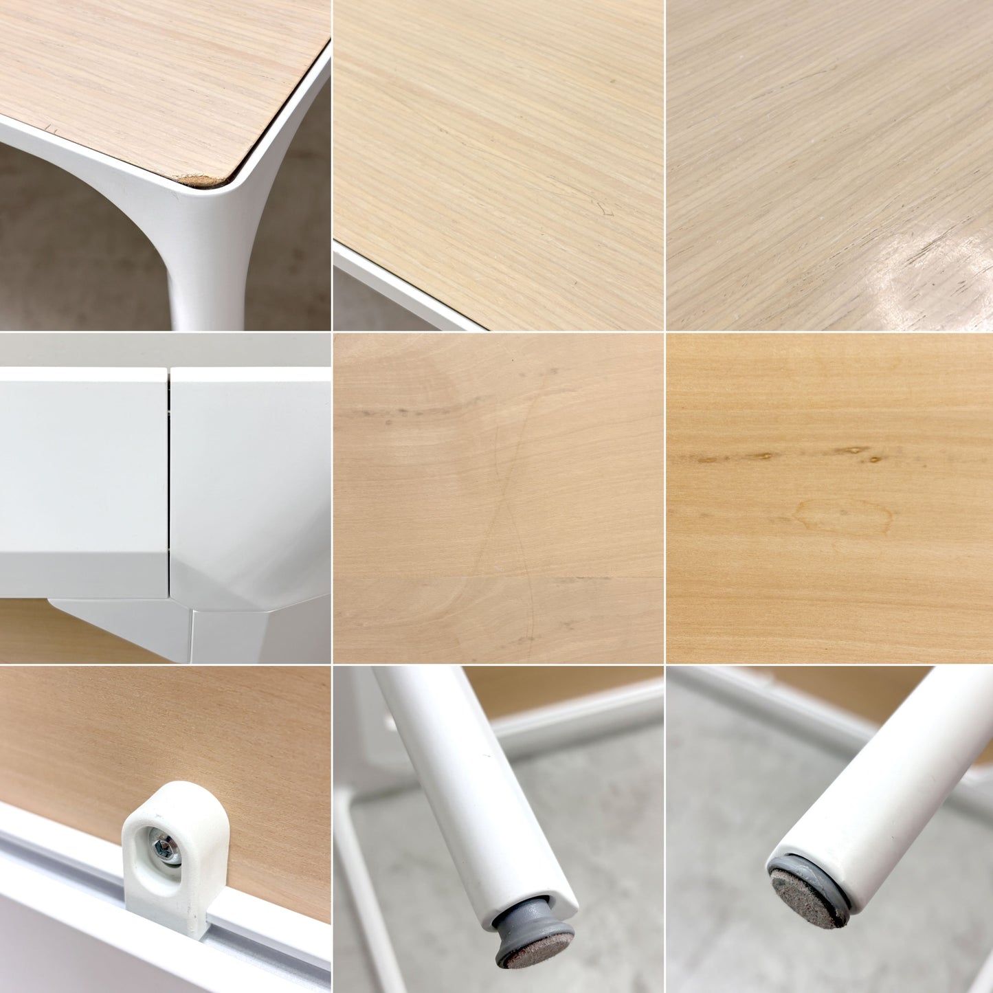 アルペール arper ヌール NUUR ミーティングテーブル デスク W240cm ナチュラル ワークデスク イタリアモダン ●