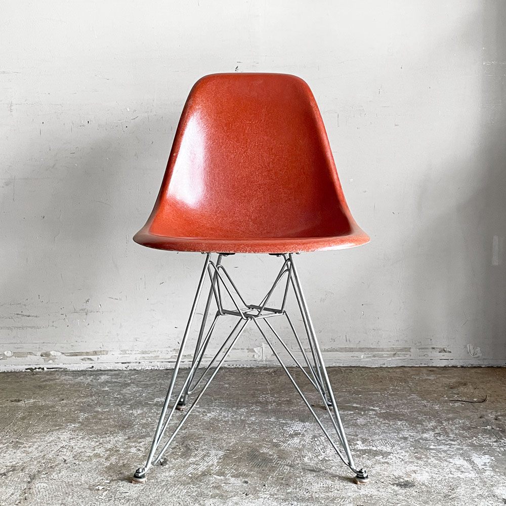ハーマンミラー Herman Miller サイドシェルチェア セカンド 2nd FRP エッフェルベース ジンク テラコッタ ビンテージ イームズ ミッドセンチュリー ■
