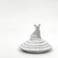 アスティエ・ド・ヴィラット Astier de Villatte グラン・シャレ キャット Grand Chalet Cat キャンドルリッド キャンドルカバー グラスキャンドル用 陶器 フランス ●