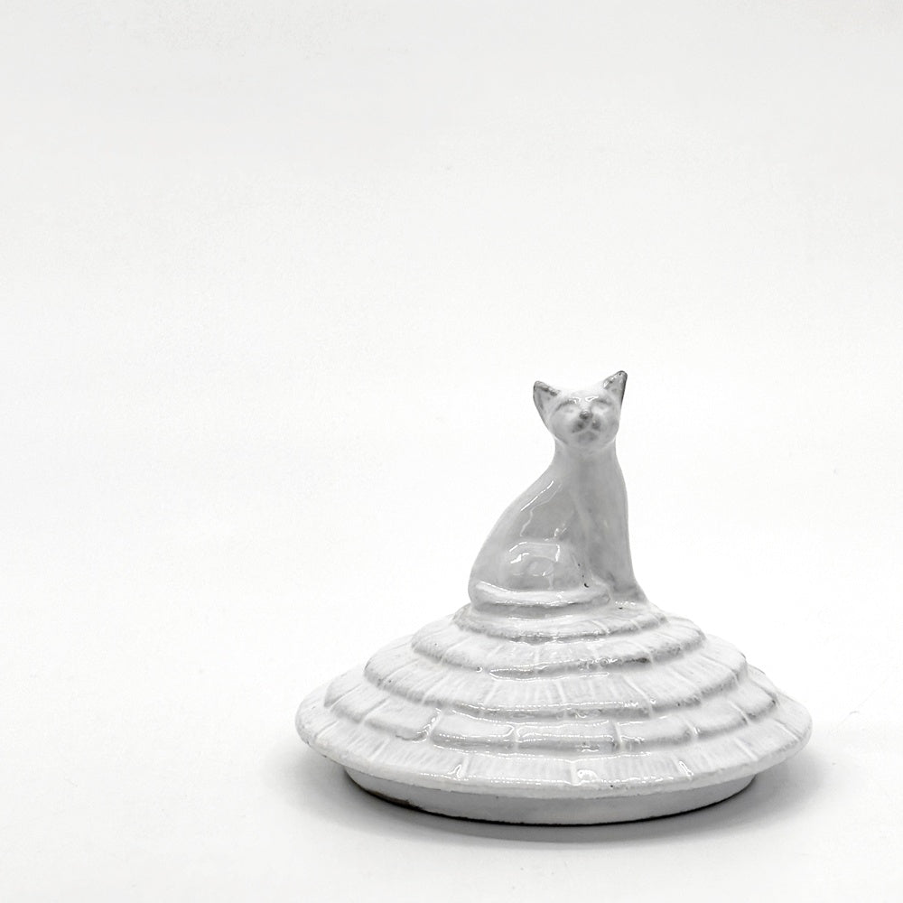 アスティエ・ド・ヴィラット Astier de Villatte グラン・シャレ キャット Grand Chalet Cat キャンドルリッド キャンドルカバー グラスキャンドル用 陶器 フランス ●