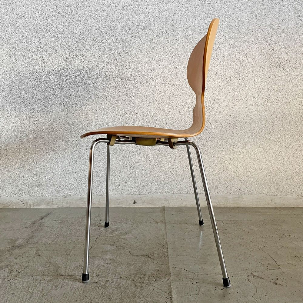 フリッツハンセン Fritz Hansen 3101 アリンコチェア アントチェア 4本脚 ナチュラルビーチ ラッカー仕上げ フェルトグライズ アルネ・ヤコブセン A 〓