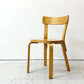 アルテック artek チェア69 ダイニングチェア カーリーバーチ材 スウェーデン製 40年代 ビンテージ 希少 アルヴァ・アアルト ●