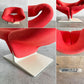 アーティフォート Artifort リボンチェア Ribbon Chair ラウンジチェア ファブリック レッド系 ウッドベース ピエール・ポラン ミッドセンチュリーモダン ビンテージ 〓
