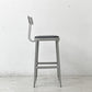 リオン LYON ファクトリー チェア FACTORY CHAIR カウンターチェア グレー バックレスト クッション PVCレザー 座面高69cm パシフィックファニチャーサービス P.F.S取り扱い E ●