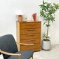 JSサコルファニチャー JS sakol furniture チェスト キャビネット チーク材 5ドロワー 北欧スタイル スコットランド ビンテージ ●