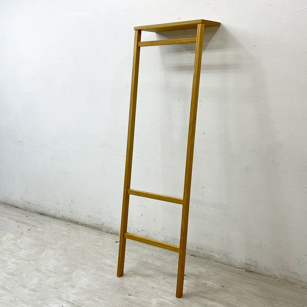 QUIET SPACE TOOL & FURNITURE ハンガーラック IKOMA クリ材 ナチュラル クラフト家具 ●