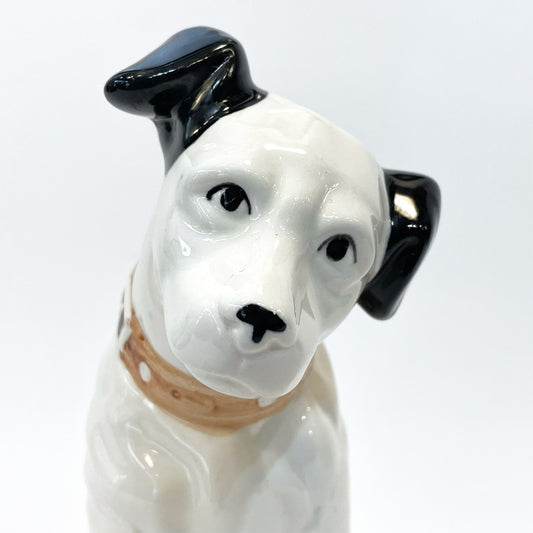 ビクター犬 Victor ニッパー君 Nipper 犬 陶器製 高さ23cm オブジェ 置物 インテリア 昭和レトロ ★