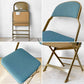 クラリン CLARIN フォールディングチェア FOLDING CHAIR フルクッション 折り畳み ティールカラー US家具 P.F.S.取扱 定価￥30,800- ★