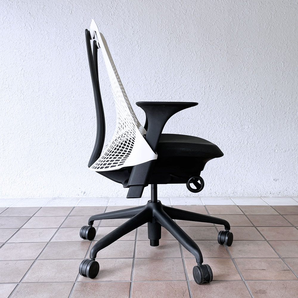 ハーマンミラー Herman Miller セイルチェア SAYL Chair デスクチェア イヴ・ベアール 簡易ランバーサポート付き ホワイト ◇