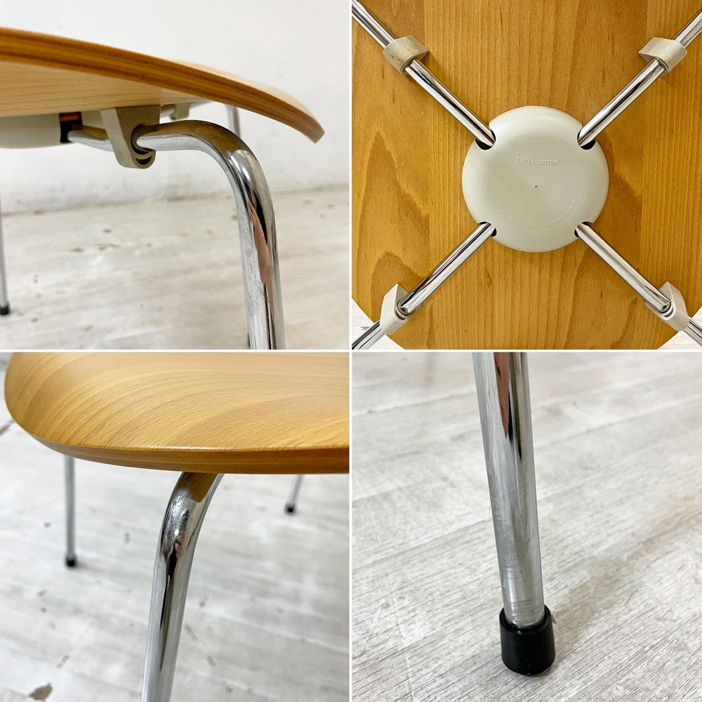 フリッツハンセン Fritz Hansen セブンチェア ビーチ材 ナチュラル アルネ・ヤコブセン Arne Jacobsen スタッキング デンマーク 北欧家具 A ●