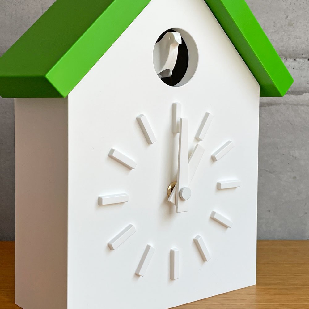 マジス MAGIS クークロック CU-CLOCK 鳩時計 グリーン 未使用品 動作確認済み 深澤 直人 イタリア モダンデザイン 参考価格¥59.400- ♪