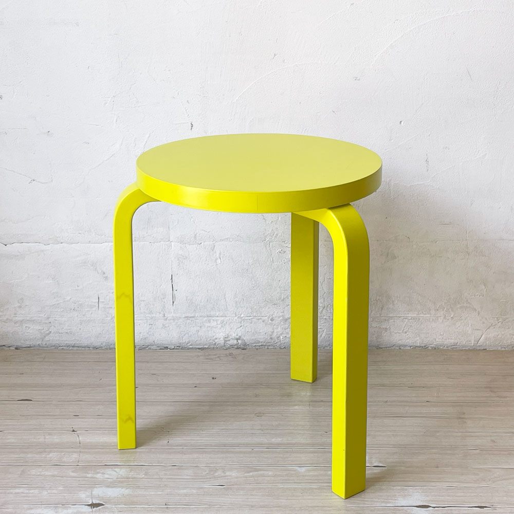 アルテック artek スツール60 3本脚 80周年記念モデル イエロー DOVER STREET MARKET GINZA BY KLEIN DYTHAM アルヴァ・アアルト Alvar Aalto 希少 ★